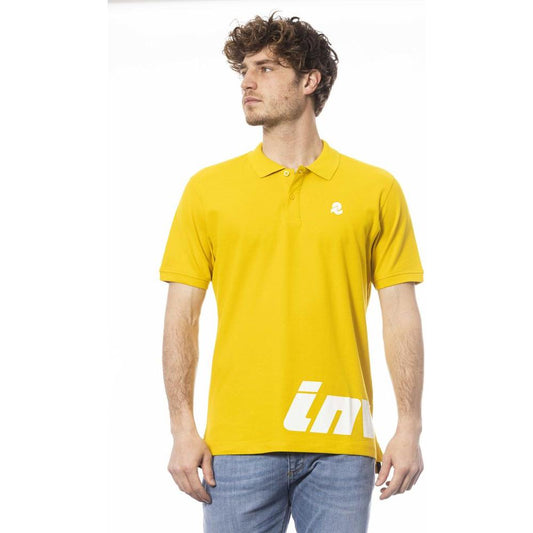 Invicta Yellow Cotton Men Polo Shirt Invicta Gray