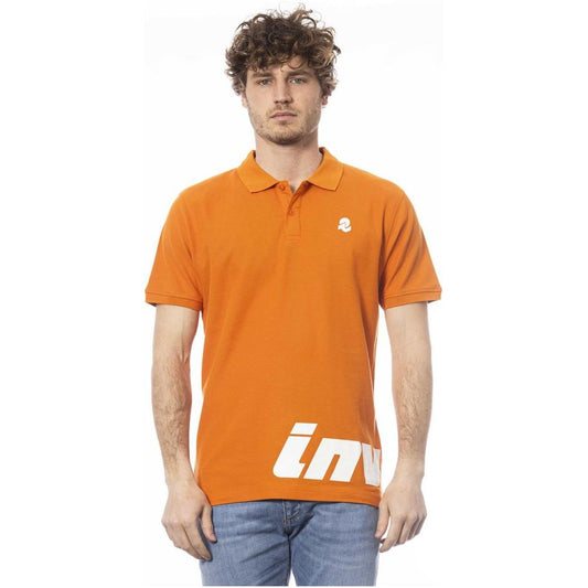 Invicta Orange Cotton Men Polo Shirt Invicta Chocolate