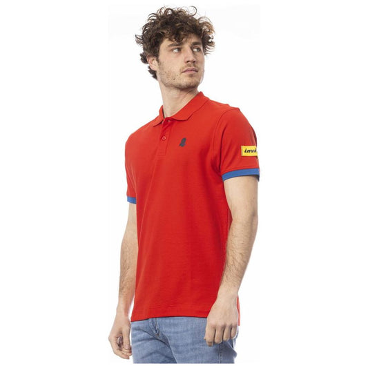 Invicta Red Cotton Men Polo Shirt Invicta Gray