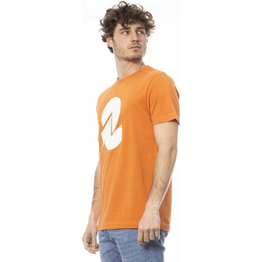 Invicta Orange Cotton Men T-Shirt Invicta Dark Salmon