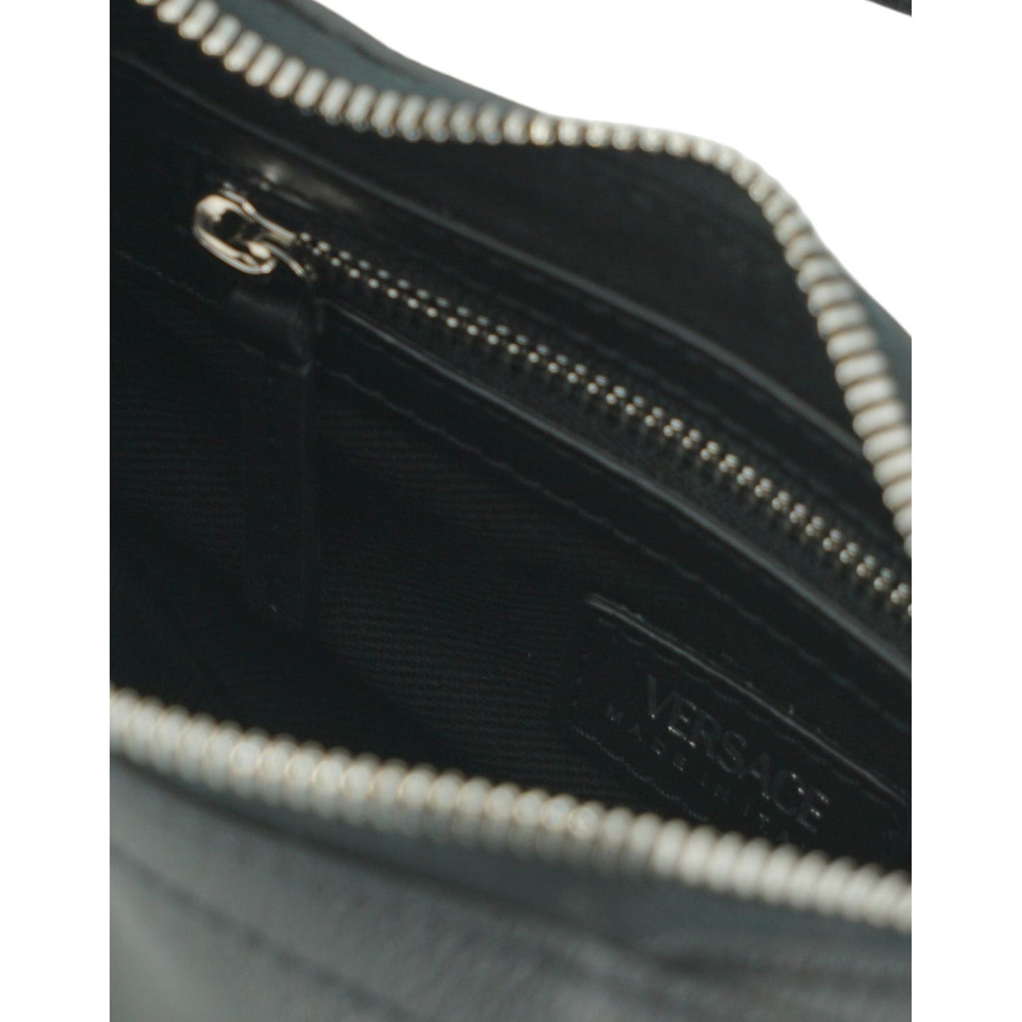 Versace Elegant Black Mini Hobo Shoulder Bag