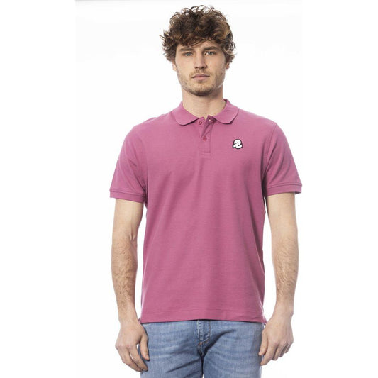 Invicta Purple Cotton Men Polo Shirt Invicta Rosy Brown
