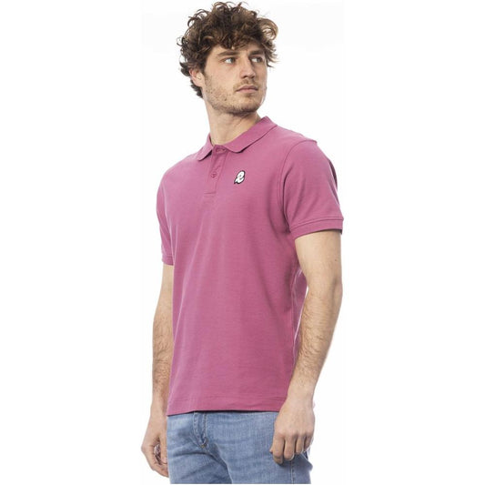 Invicta Purple Cotton Men Polo Shirt Invicta Rosy Brown