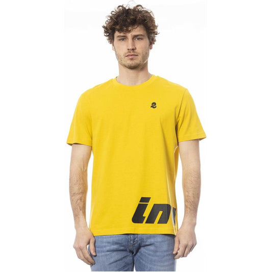 Invicta Yellow Cotton Men T-Shirt Invicta Sandy Brown