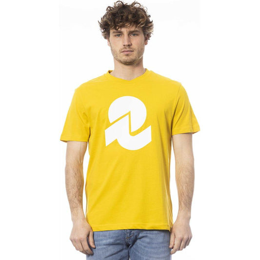 Invicta Yellow Cotton Men T-Shirt Invicta Light Gray