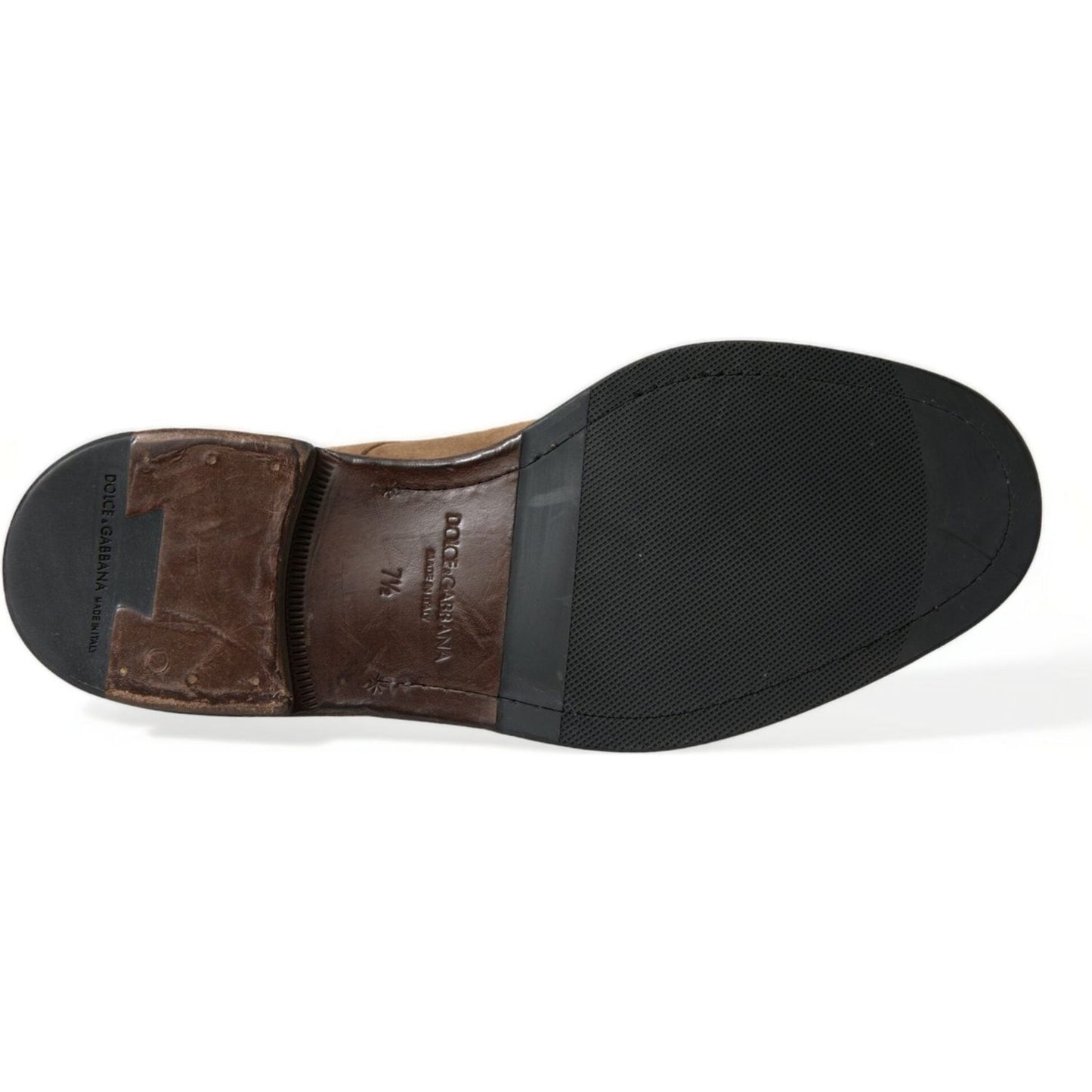 Dolce & Gabbana Brown Leather Lace Up Ankle Boots Shoes