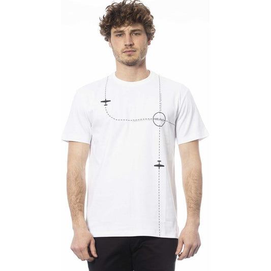 Trussardi White Cotton Men's T-Shirt Trussardi Antique White
