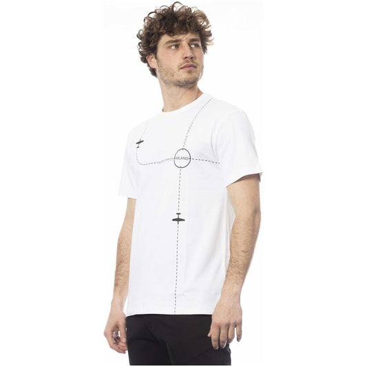 Trussardi White Cotton Men's T-Shirt Trussardi Dark Slate Gray