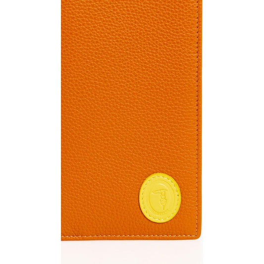 Trussardi Brown Leather Men Wallet Trussardi Chocolate