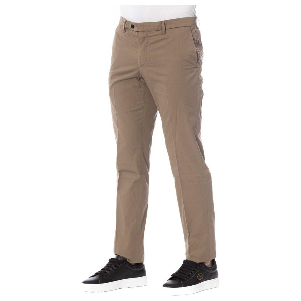 Trussardi Brown Cotton Pant