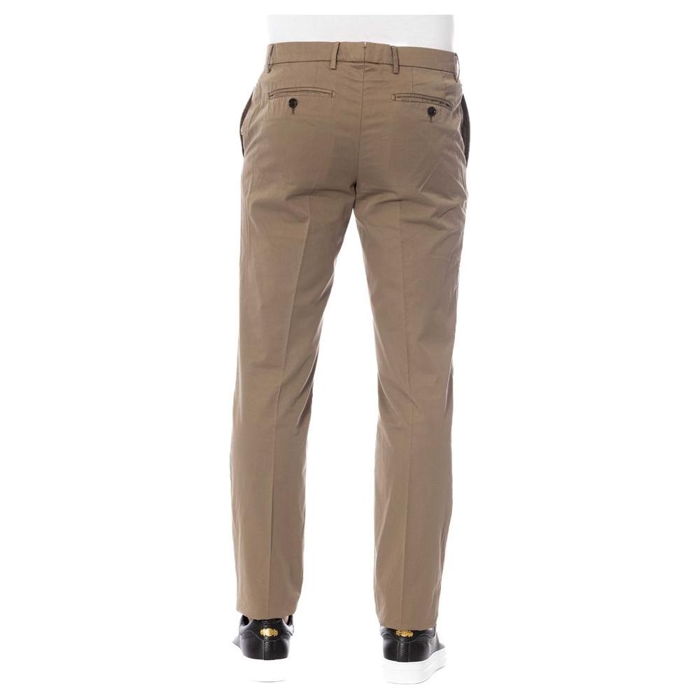 Trussardi Brown Cotton Pant