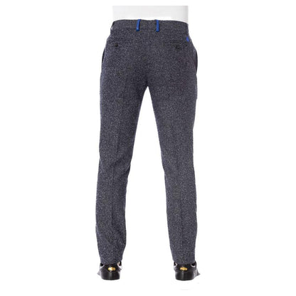 Trussardi Black Cotton Men Trouser