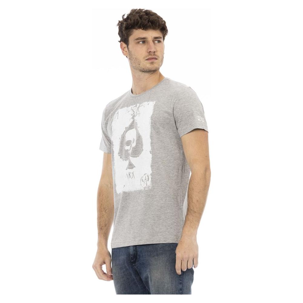Trussardi Action Gray Cotton Men T-Shirt