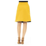 Jacob Cohen Yellow Wool Women Skirt
