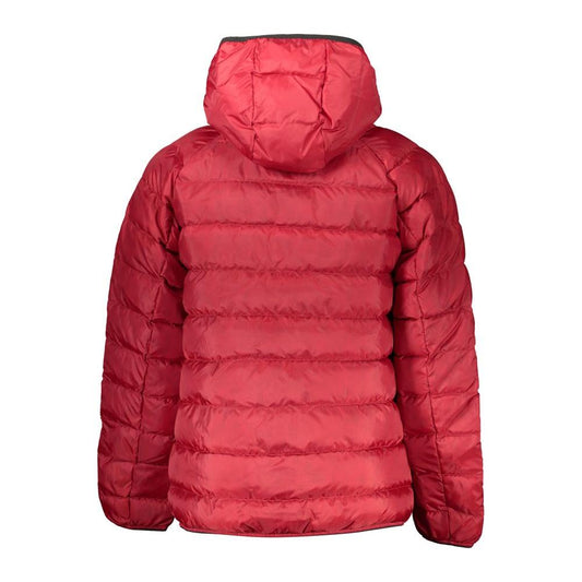 Tommy Hilfiger Chic Recycled Polyester Hooded Jacket Tommy Hilfiger Maroon