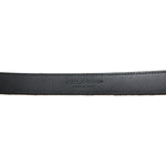 Dolce & Gabbana Gold Leather Jacquard Silver Metal Buckle Belt