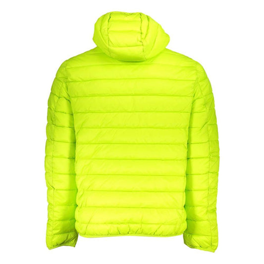 Norway 1963 Chic Green Polyamide Hooded Jacket Norway 1963 Green Yellow