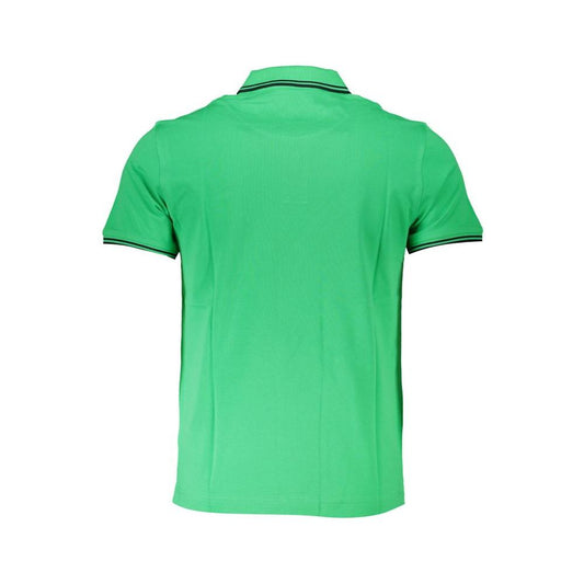 Harmont & Blaine Chic Green Cotton Polo with Contrast Detailing Harmont & Blaine Medium Sea Green