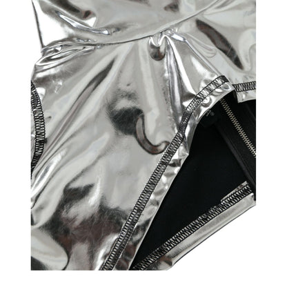Dolce & Gabbana Silver Polyester Stretch Top