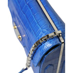 Balenciaga Blue Exotic Leather Neo Classic Small Shoulder Bag