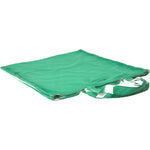 Prada Green Jersey Fabric Logo Shoulder Shopping Tote Shopping Bag