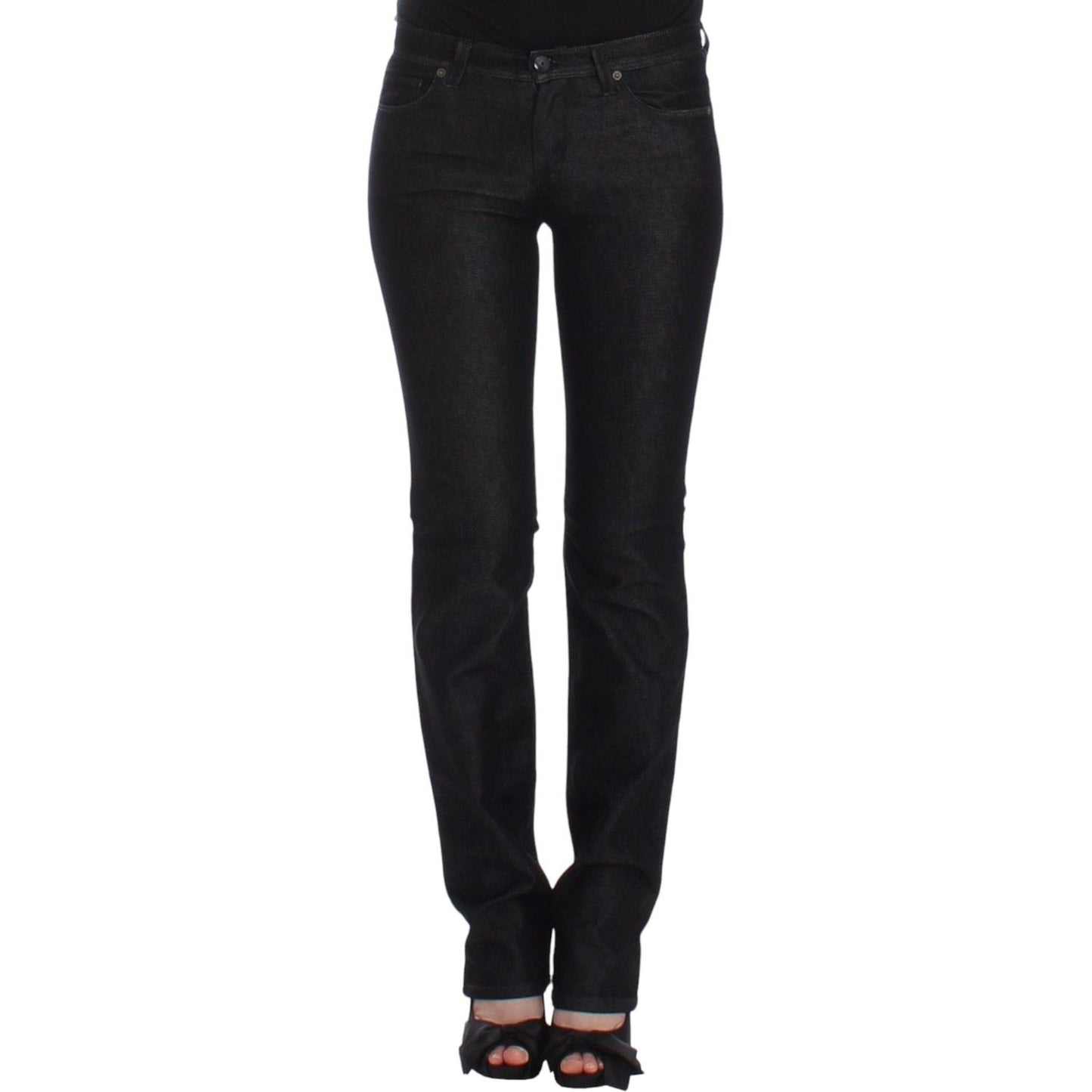Ermanno Scervino Black Slim Jeans Denim Pants Skinny Leg Stretch