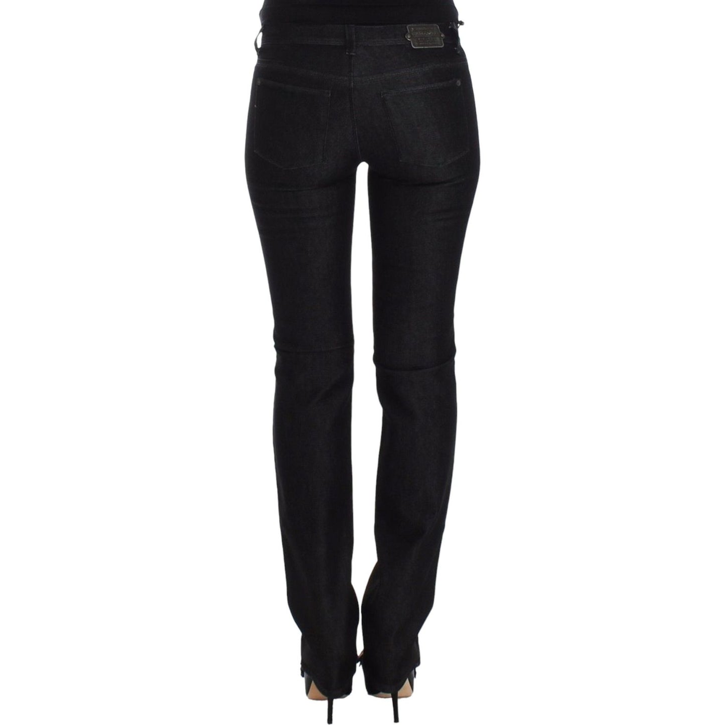 Ermanno Scervino Black Slim Jeans Denim Pants Skinny Leg Stretch