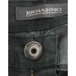 Ermanno Scervino Green Slim Jeans Denim Pants Straight Leg Stretch