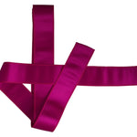 Dolce & Gabbana Fuchsia Pink Silk Waist Women Belt