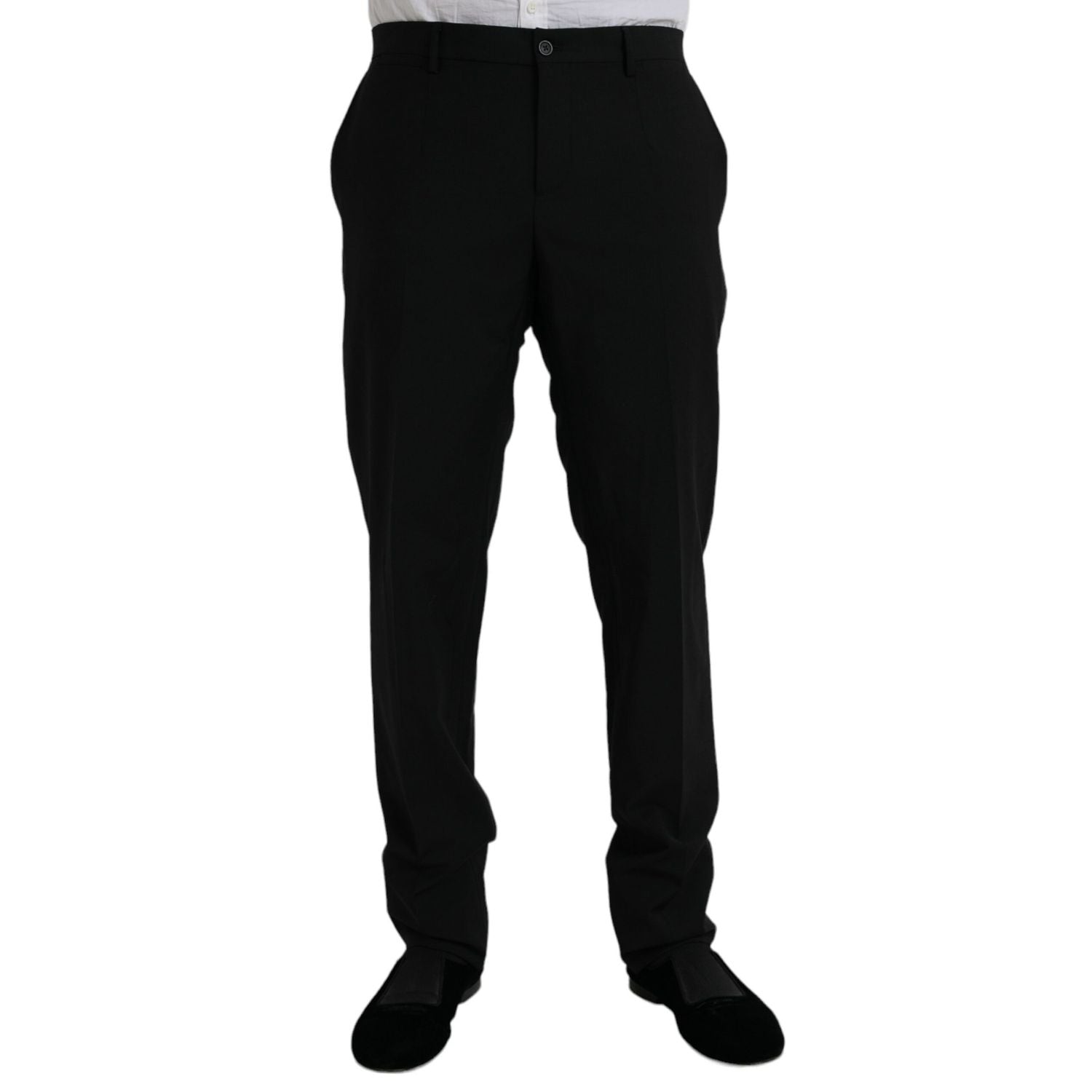 Dolce & Gabbana Black Polyester STAFF Formal 3 Piece Suit