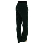 Dolce & Gabbana Elegant Green Cotton Blend Trousers Dolce & Gabbana Black