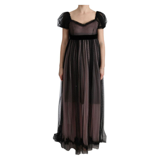 Dolce & Gabbana Elegant Full Length Shift Dress Dolce & Gabbana Black
