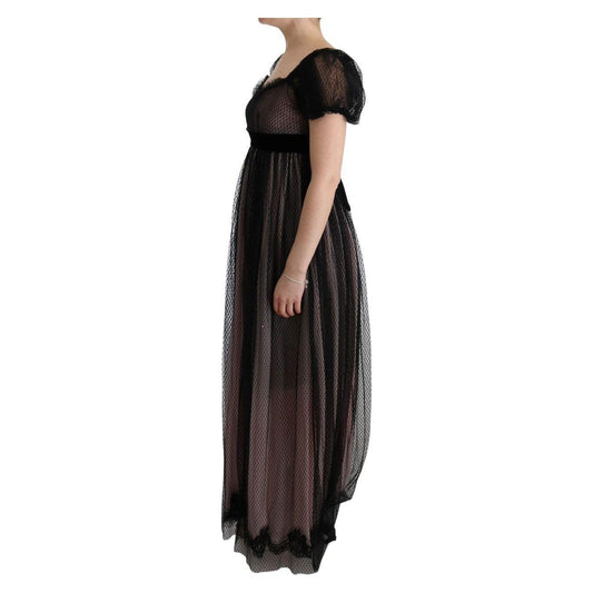 Dolce & Gabbana Elegant Full Length Shift Dress Dolce & Gabbana Black