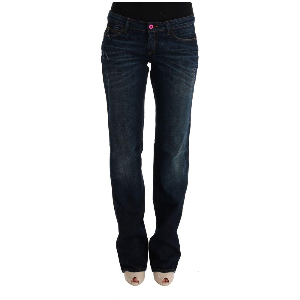 Costume National Blue Cotton Regular Fit Denim Jeans Jeans & Pants