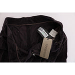 Ermanno Scervino Brown Cotton Cropped Casual Pants