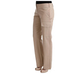 Ermanno Scervino Beige Cotton Wool Regular Fit Pants Jeans & Pants