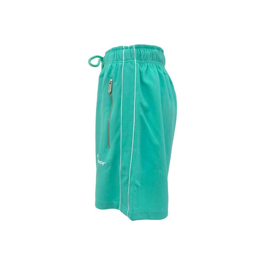 Pharmacy Industry Chic Green Bermuda Shorts with Side Stripes Pharmacy Industry Light Sea Green