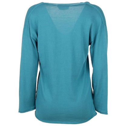 Alpha Studio Green Cotton Sweater