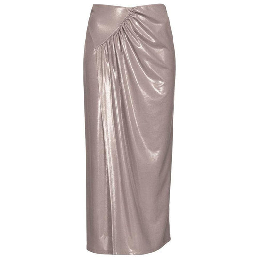 PINKO Beige Polyester Skirt PINKO Rosy Brown