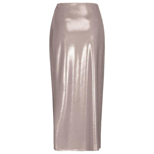 PINKO Beige Polyester Skirt PINKO Rosy Brown