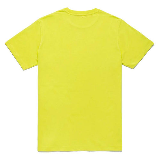 Refrigiwear Embossed Logo Cotton T-Shirt in Yellow Refrigiwear Light Goldenrod
