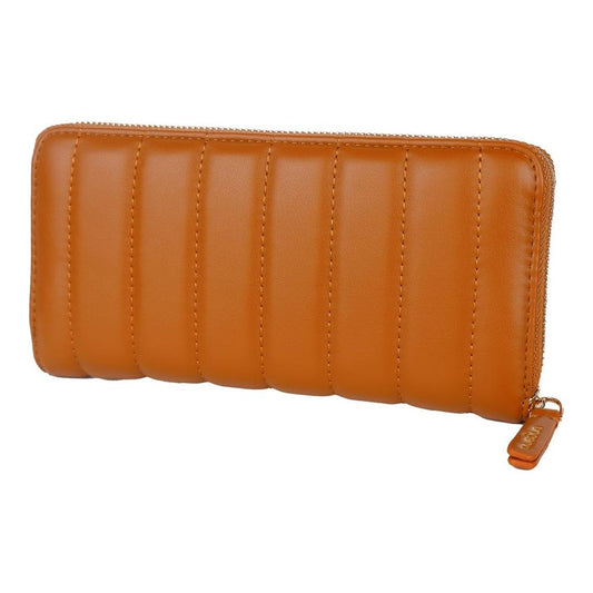 Ungaro Chic Quilted Faux Leather Wallet in Brown Ungaro Sienna