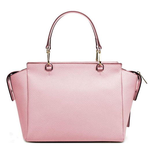 Baldinini Trend Pink Calfskin Women Handbag Baldinini Trend Thistle