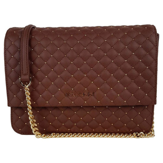 Baldinini Trend Brown Calfskin Women Crossbody Bag Baldinini Trend Dark Olive Green