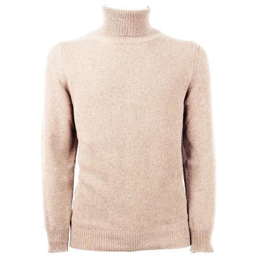 Emilio Romanelli Beige Cashmere Men Sweater Emilio Romanelli Light Gray
