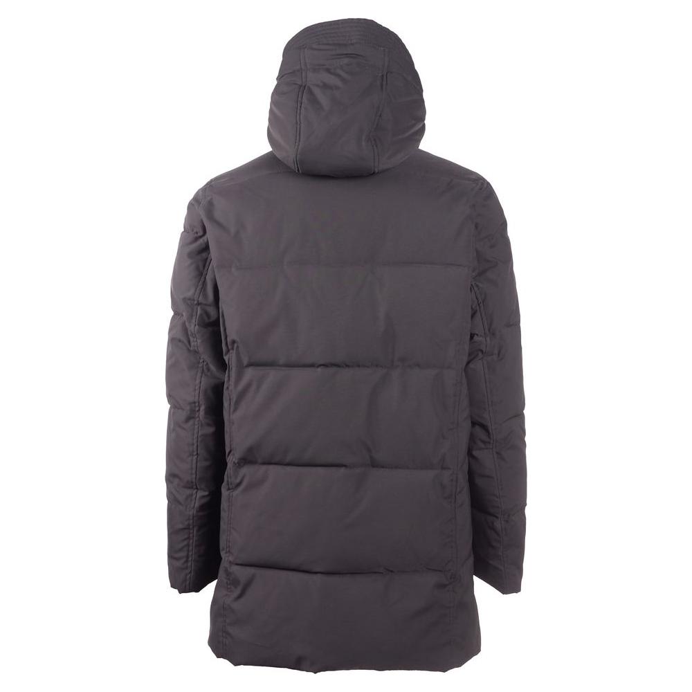 Emilio Romanelli Black Polyester Men Jacket