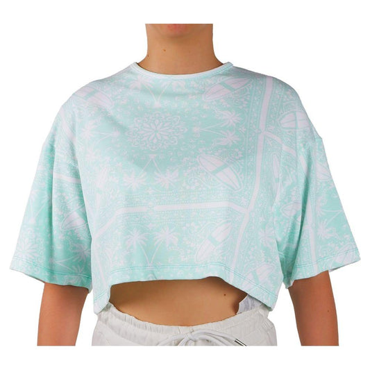 Comme Des Fuckdown Abstract Logo Print Green Tee Comme Des Fuckdown Light Gray