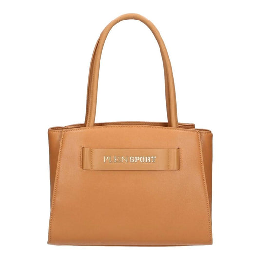 Plein Sport Brown Polyethylene Women Shoulder Bag Plein Sport Dark Salmon