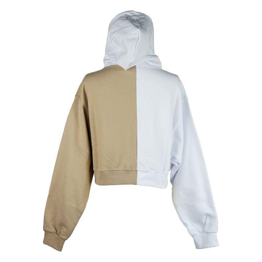 Comme Des Fuckdown Chic Two-Tone Graphic Hooded Sweatshirt Comme Des Fuckdown Gray