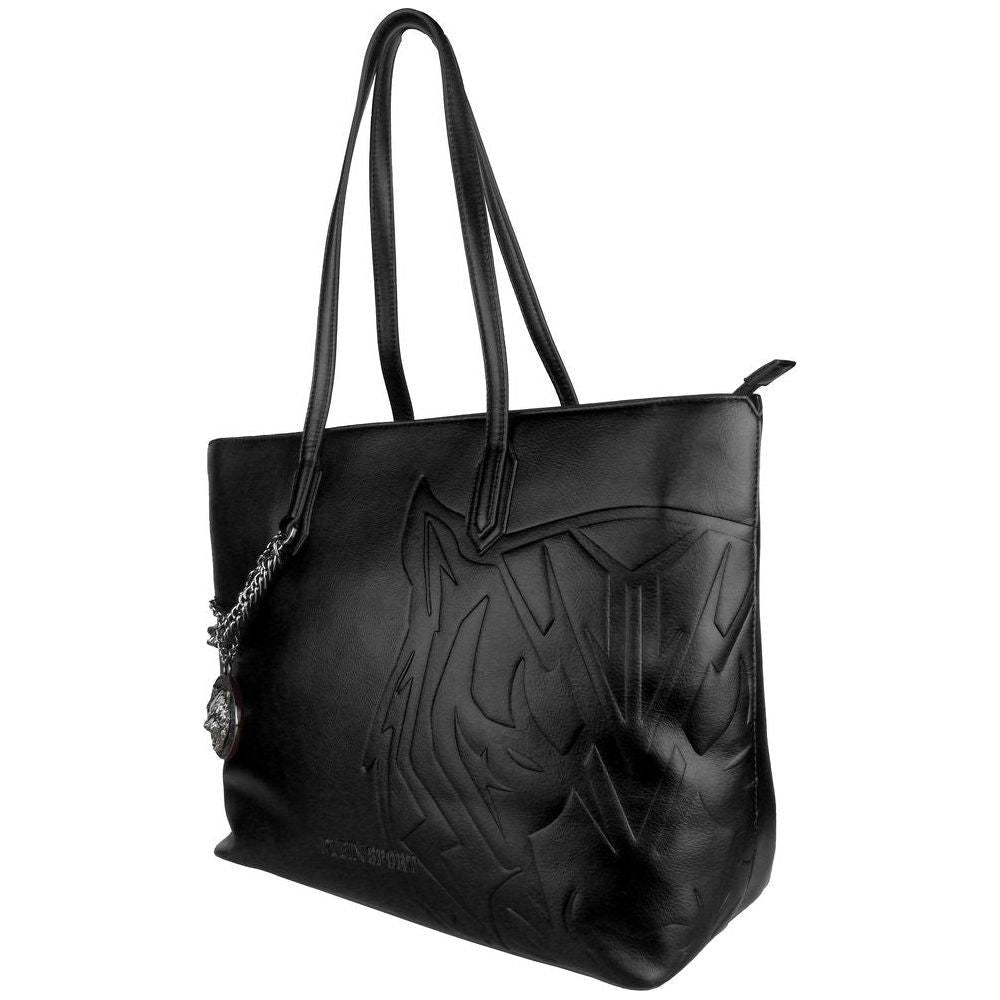 Plein Sport Black Polyethylene Women Shoulder Bag WOMAN TOTES